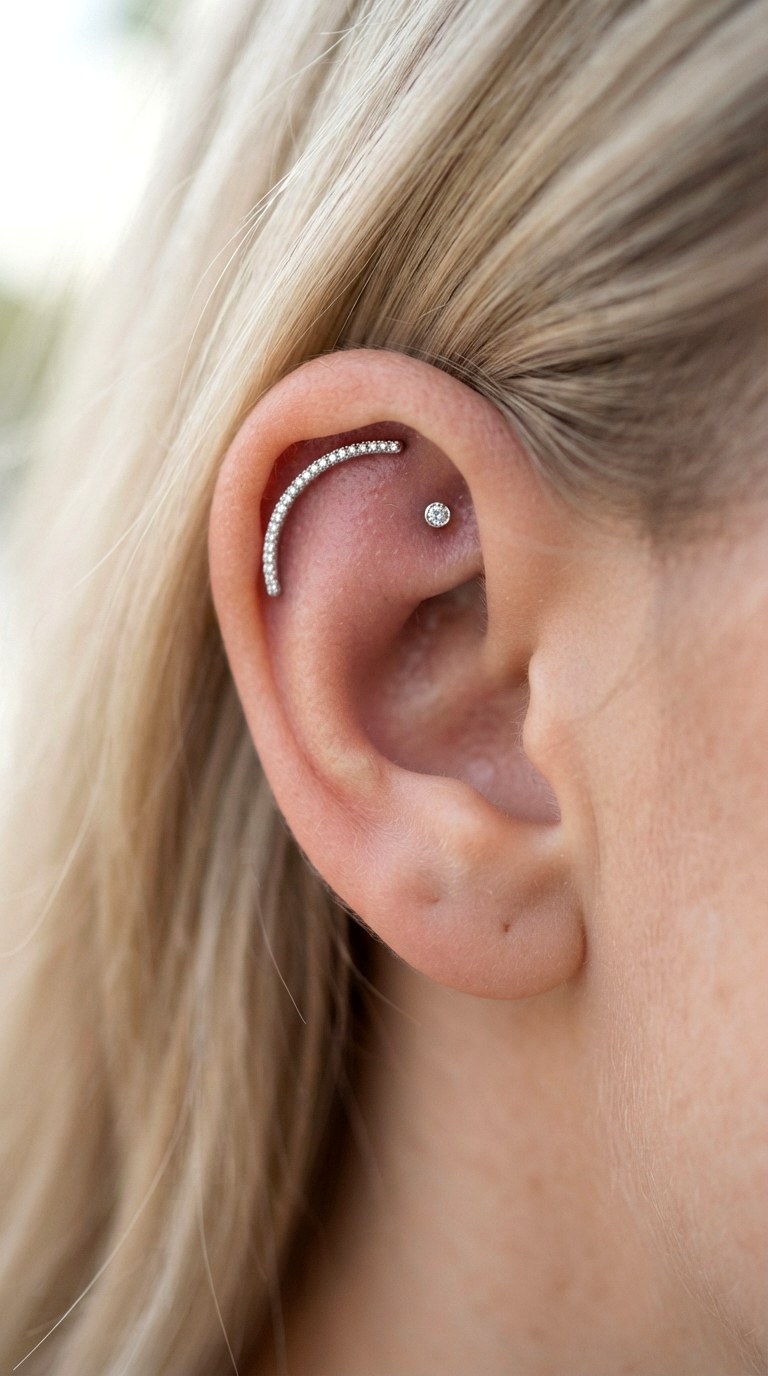 Diamond Dust Delicate Stack - 23 earring stacks silver