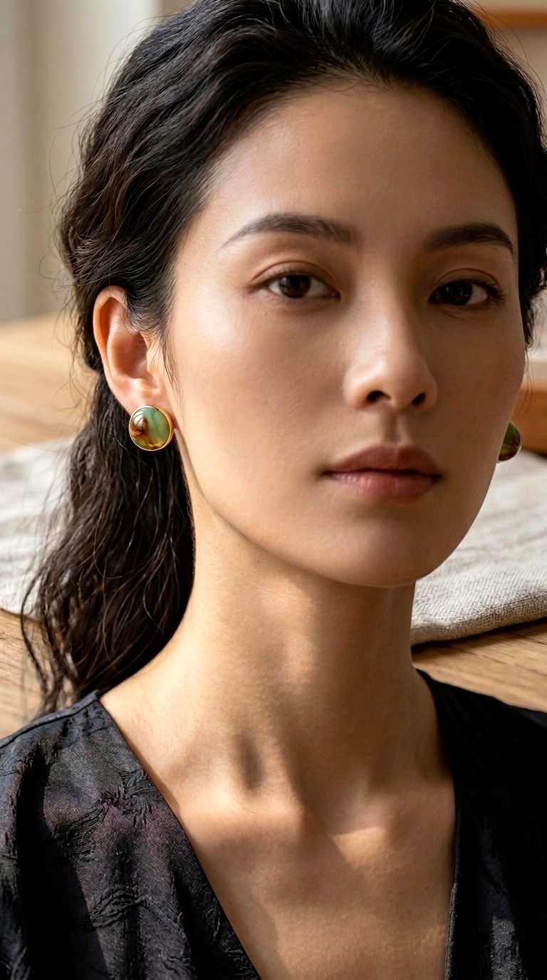 Dome Studs in Resin - 20 trending earrings