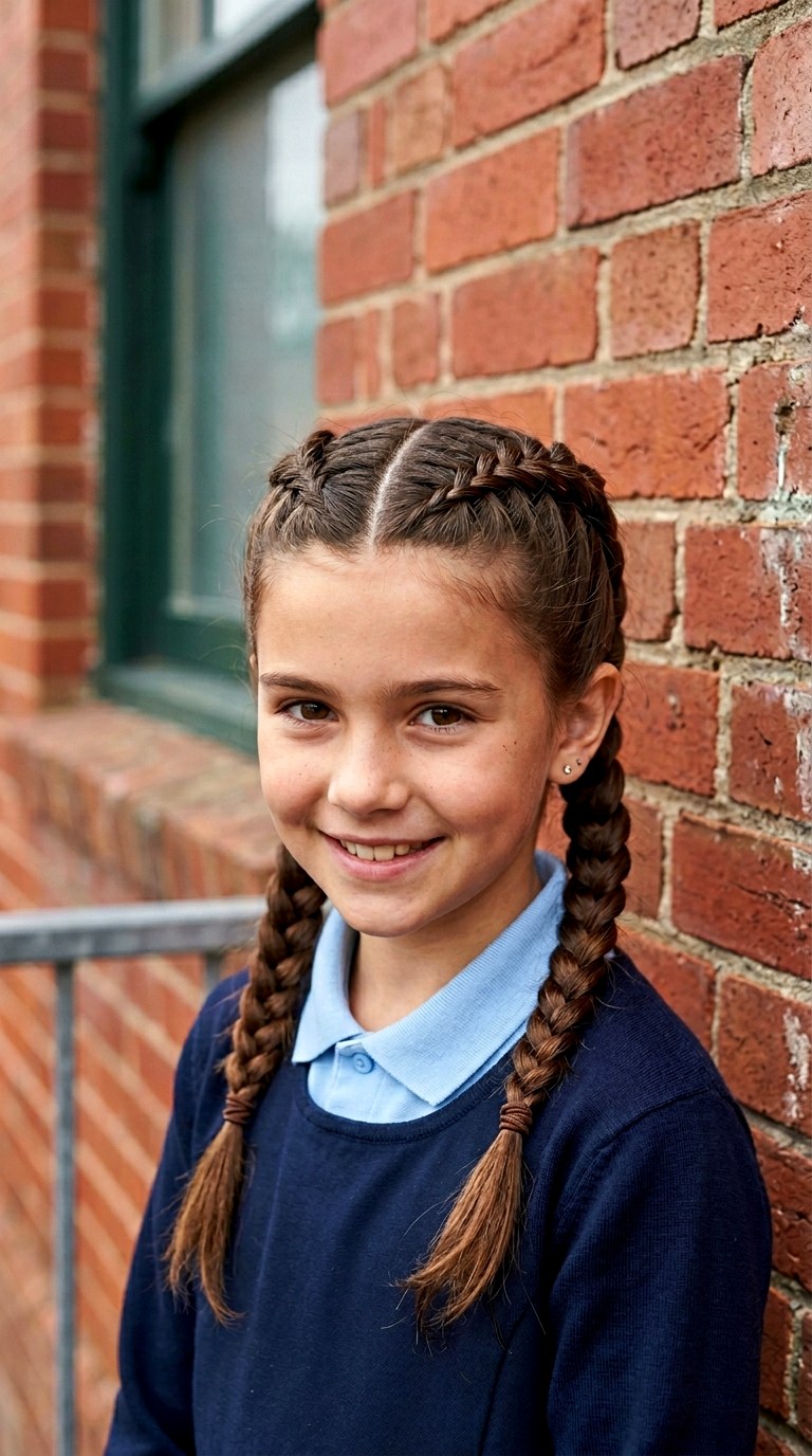 Double Dutch Braids - 26 hairstyles for school