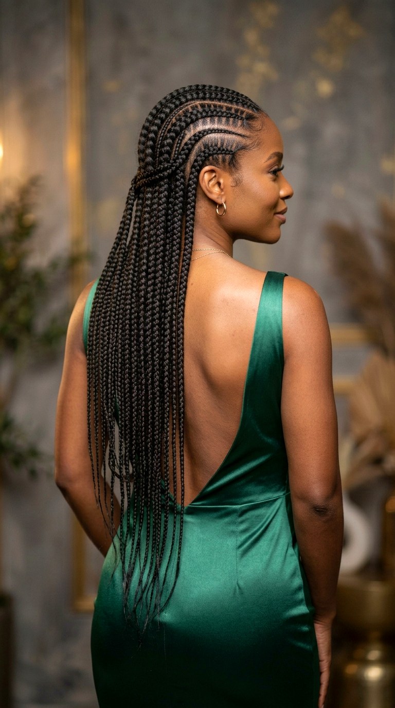 Double Stacked Feed In Braids - 27 braided hairstyles for black women