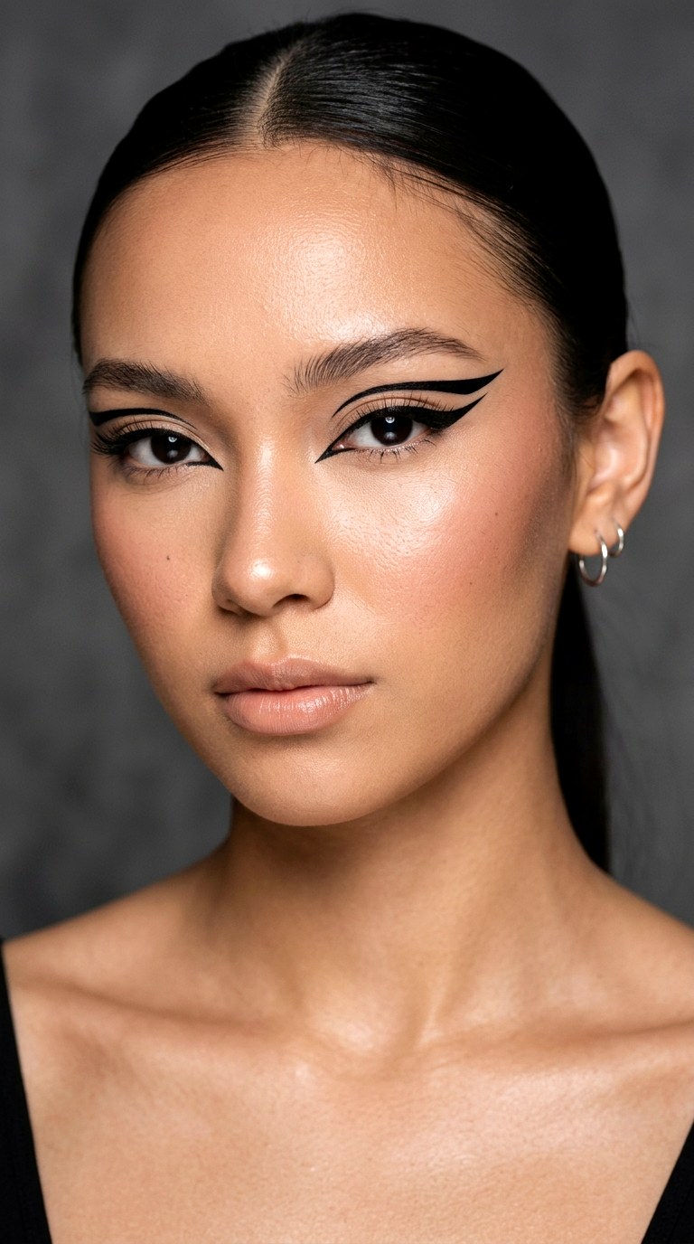 Double Wing Black Liner - 23 Trending Black Wing Eye Liner Looks 2026