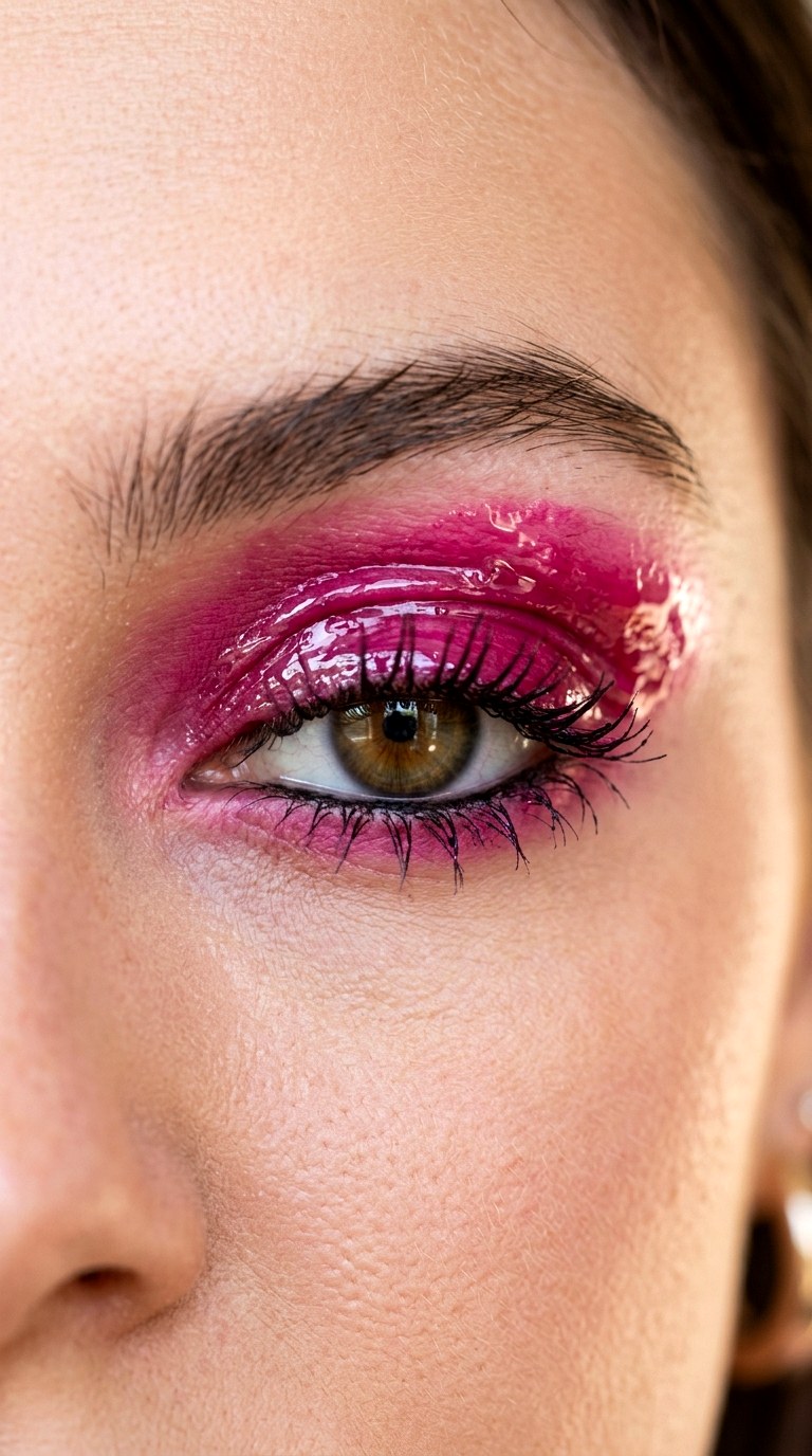 Dragon Fruit Fuchsia Gloss - 28 colorful eyeshadow looks