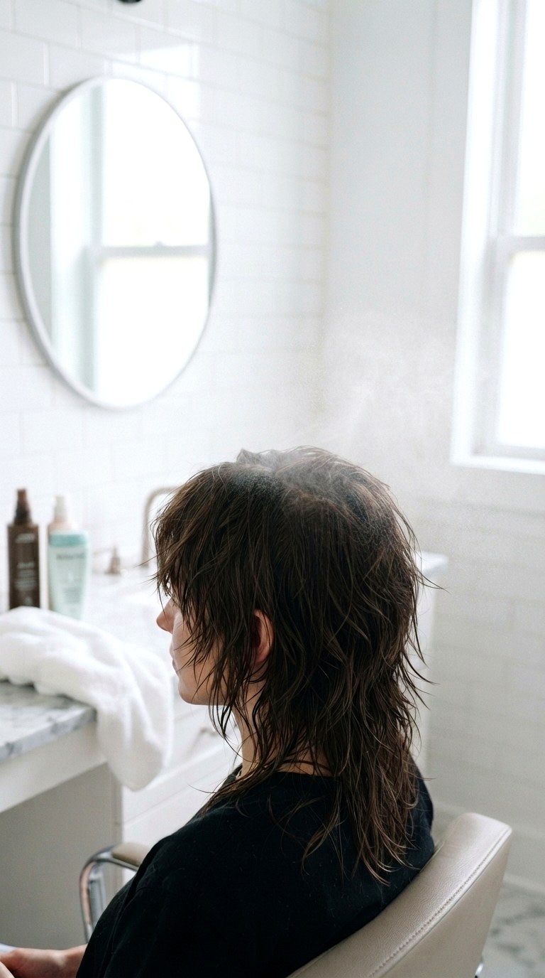 Dry Texture Spray Prep - 26 Wolf Cut for Thin Hair