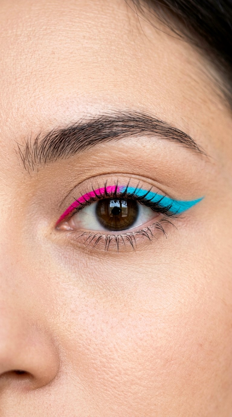 Dual Toned Split Liner - 26 colorful eye makeup