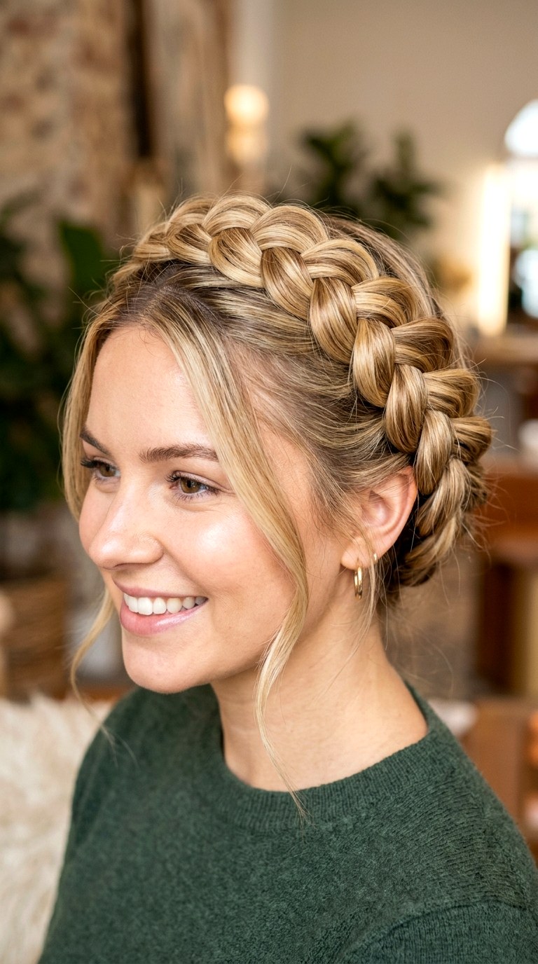 Dutch Infinity Crown Braid - 21 hairstyle braids