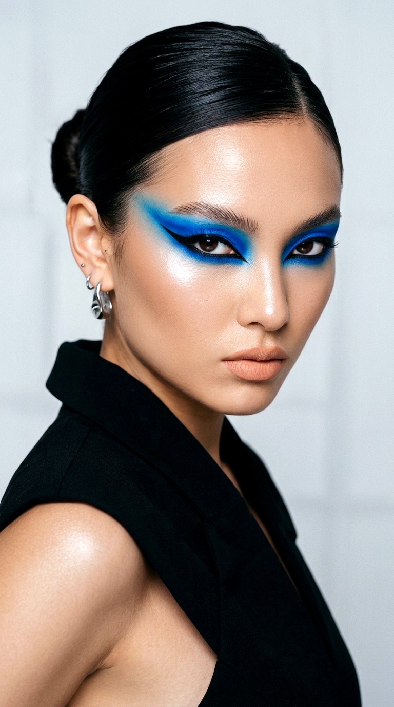 Electric Blue Editorial - 26 makeup idea creative