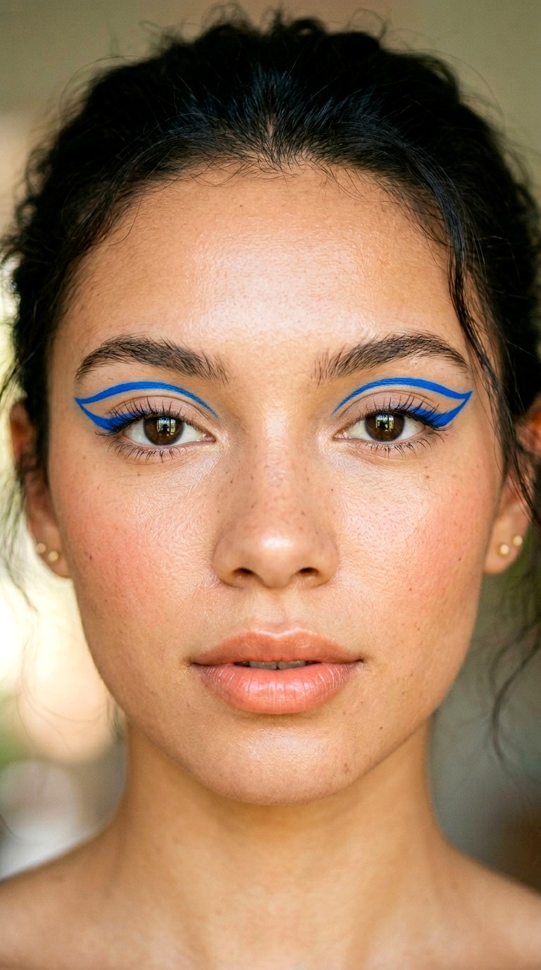 Electric Blue Floating Liner - 22 Summer Colorful Eye Makeup 2026