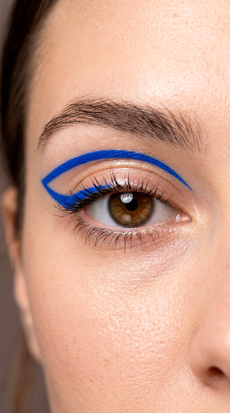 Electric Cobalt Floating Crease - 25 colorful makeup ideas