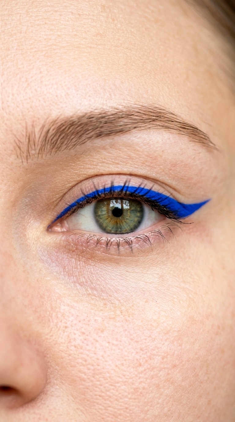 Electric Cobalt Winged Liner - 26 colorful eye makeup