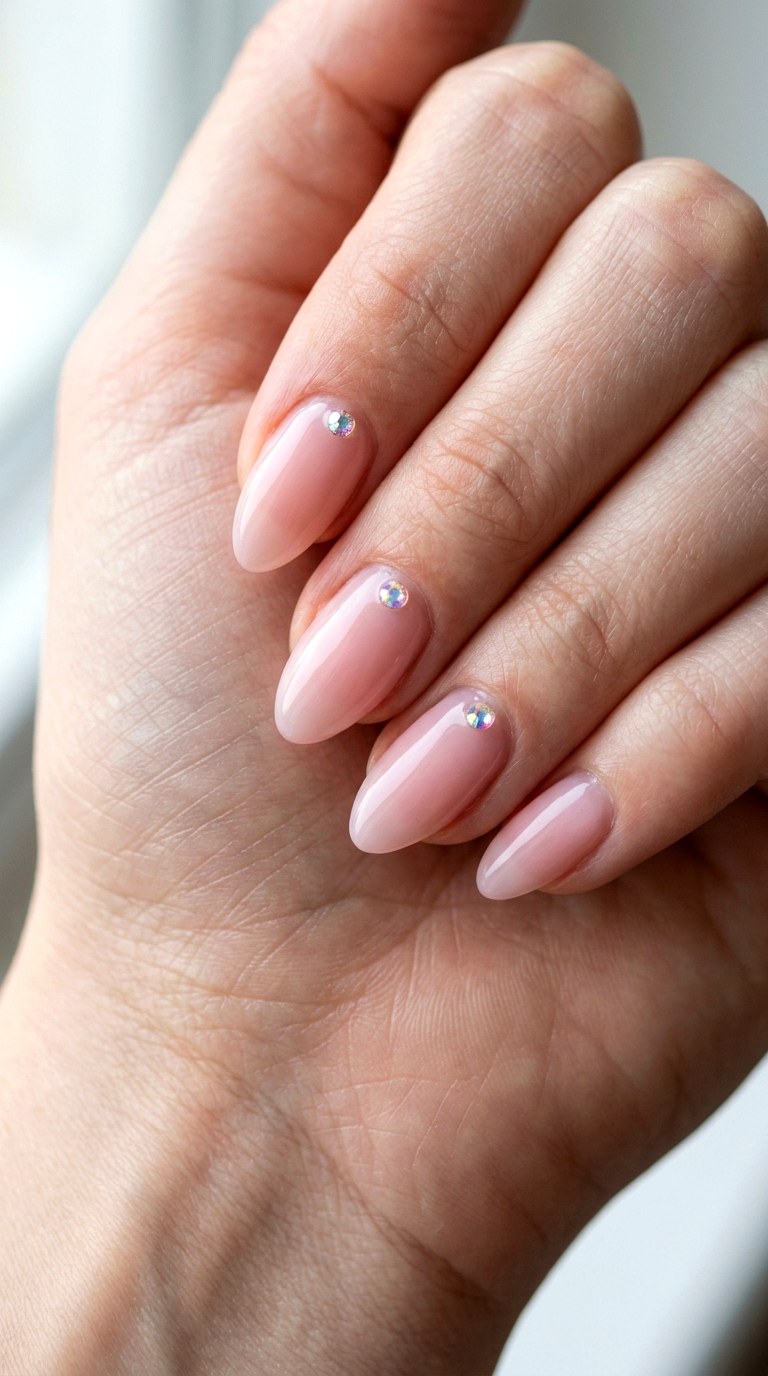Elegant Gem Accents - 30 Professional Spring Acrylic Nails