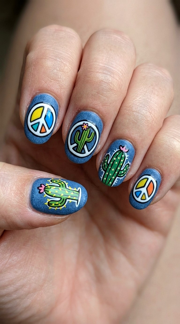 Enamel Pin Illusion - 22 Funky Spring Colorful Junk Nails