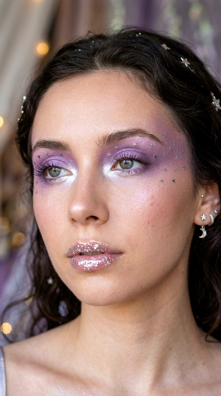 Ethereal Star Girl Makeup - 24 colorful makeup