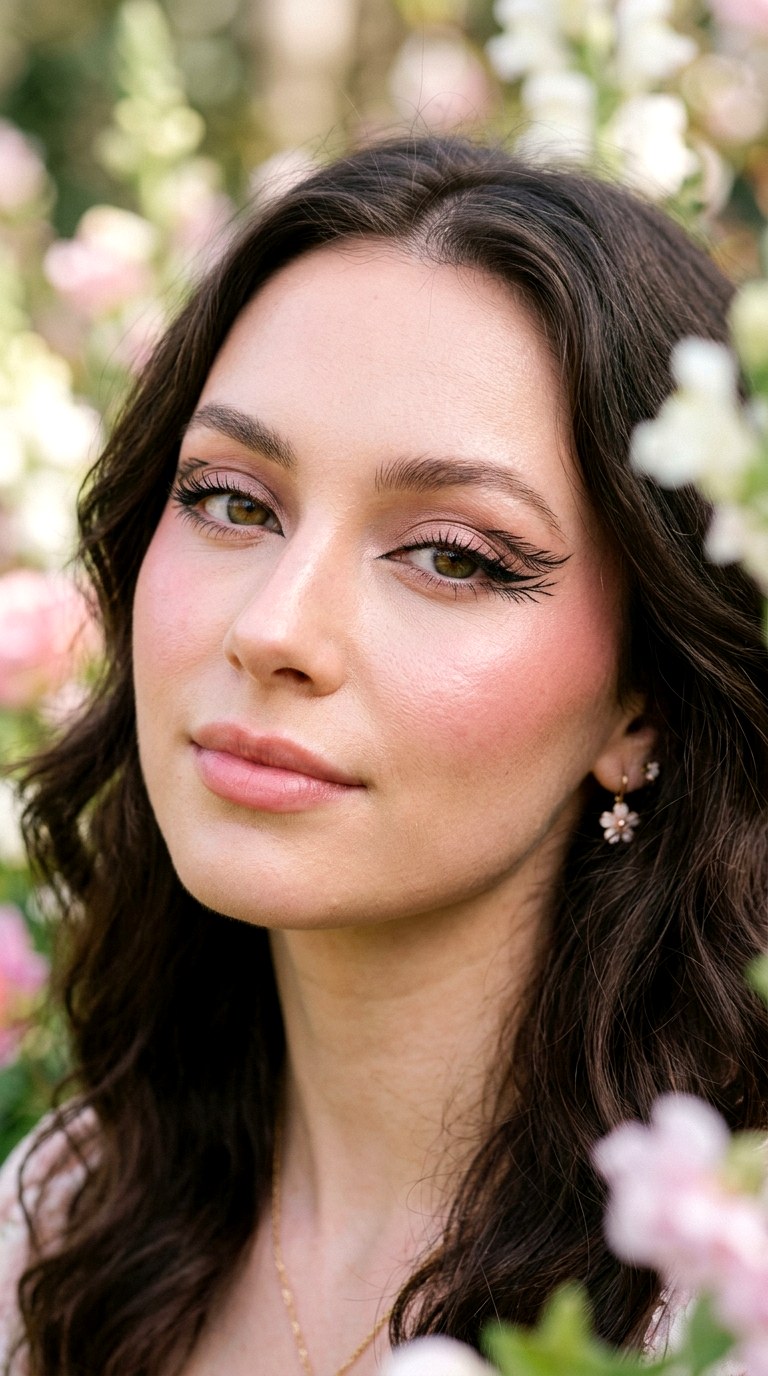 Feathered Black Wing - 23 Trending Black Wing Eye Liner Looks 2026
