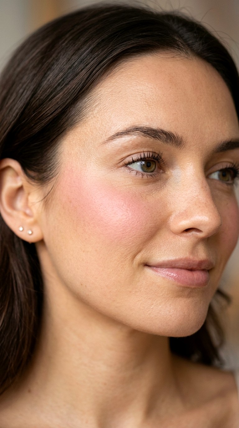 Feathered Blush Blending - 28 Airbrushed Blush Makeup Trend