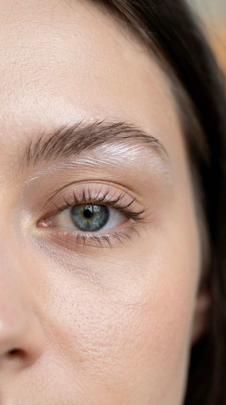 Feathered Brow Bone Highlight - 24 makeup eyes