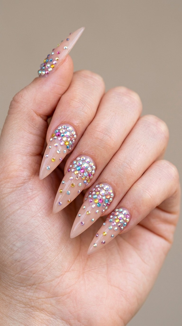 Festival Gemstone Scatter - 28 Quick Spring Color Street Nails
