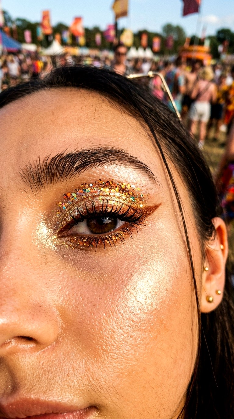 Festival Ready Solar Glow Eyes - 21 Solar Flare Spring Eyeliner Radiant Inner-Corner Glow Wings for a Warm Seasonal Aura