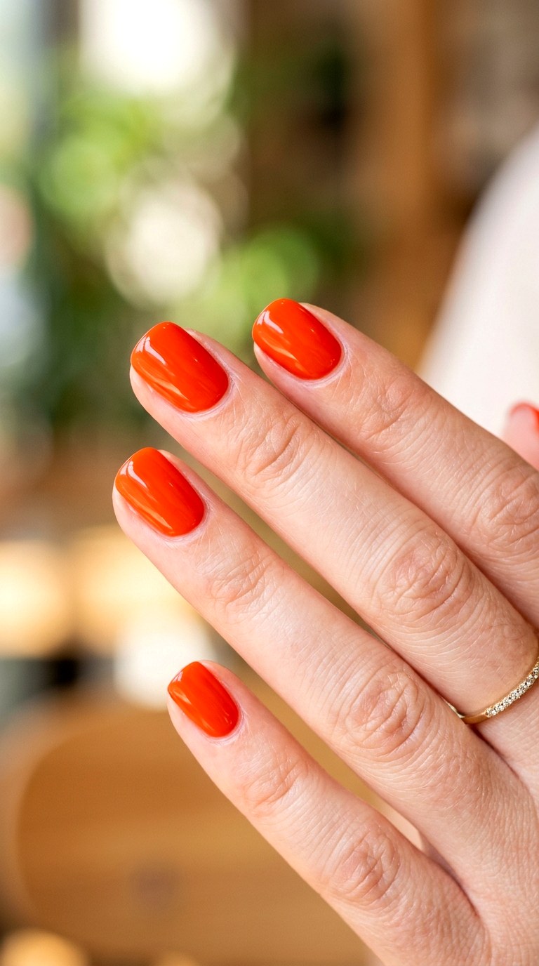 Fiery Tomato Red - 30 Vibrant Spring Color Street Nails
