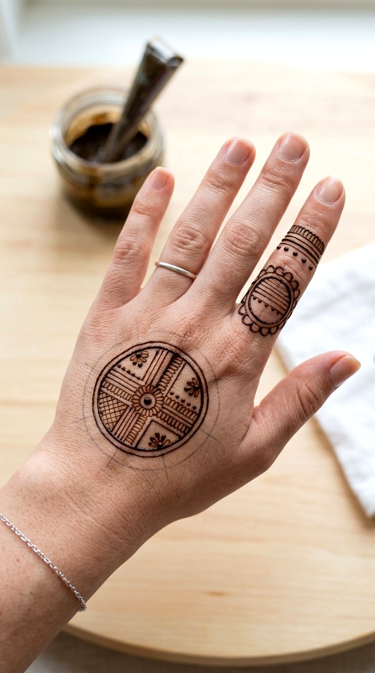 Fill in the Blank Templates - 24 henna designs easy