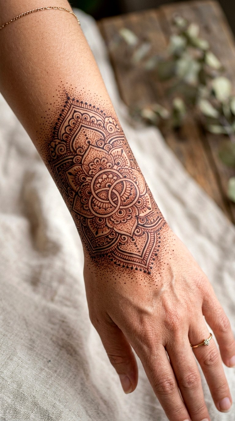 Fine Line Mandala Cuffs - 22 henna inspo