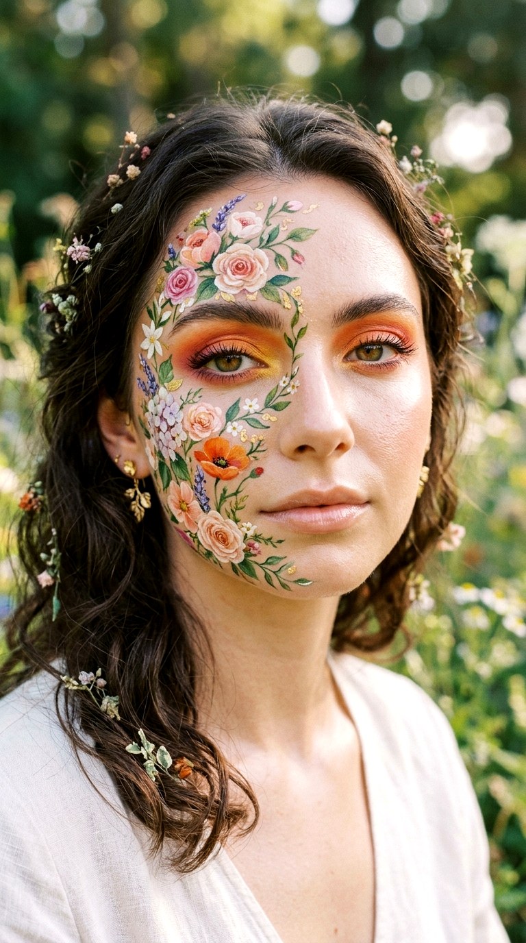 Floral Fantasy Portrait - 26 makeup idea creative