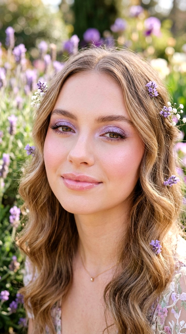 Floral Lavender Spring Glam - 29 Lavender Dream Spring Makeup