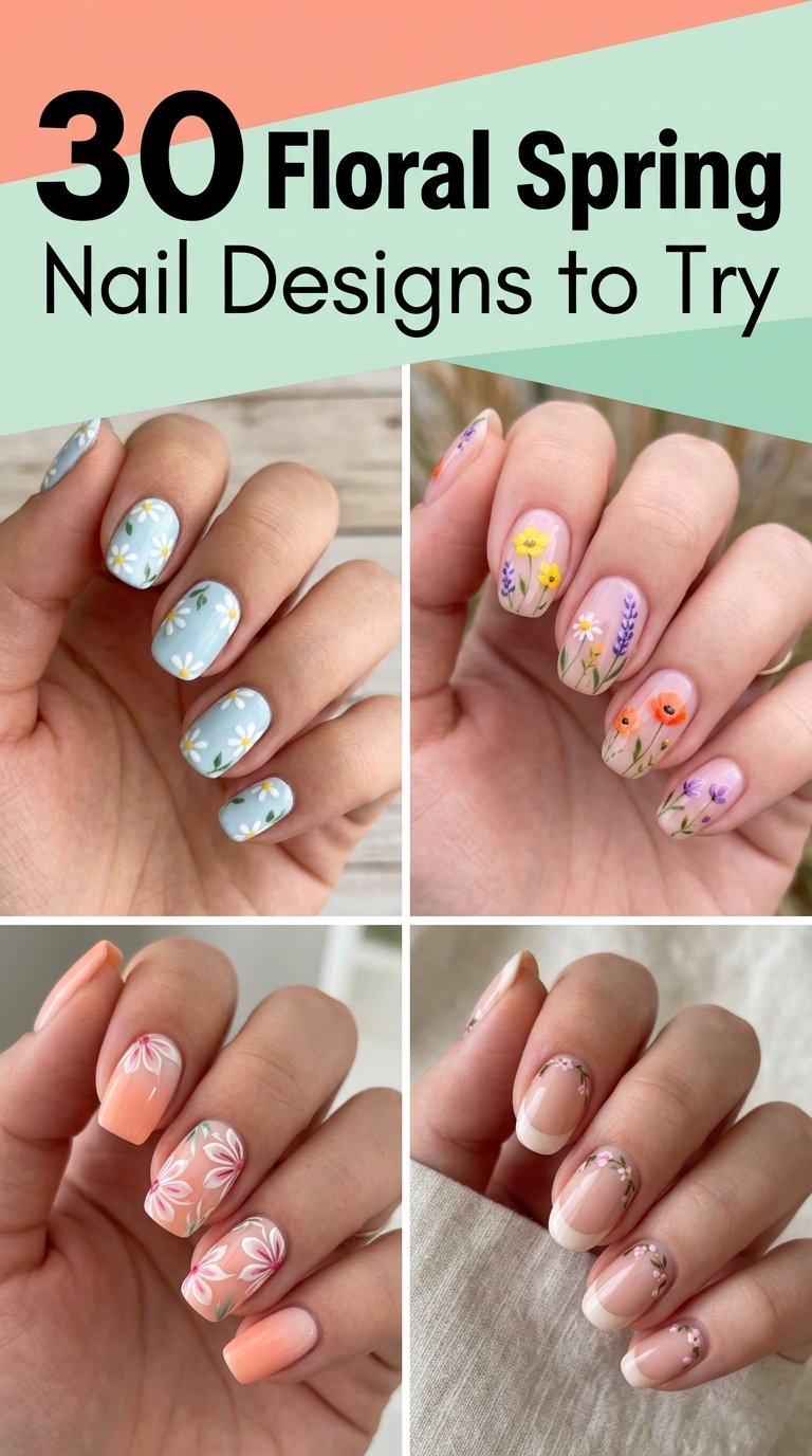 Floral Spring Nail Designs