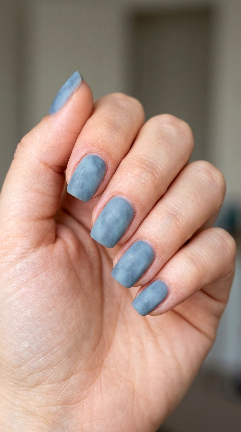 Foggy Blue Whisper - 26 Durable Spring Color Street Nails