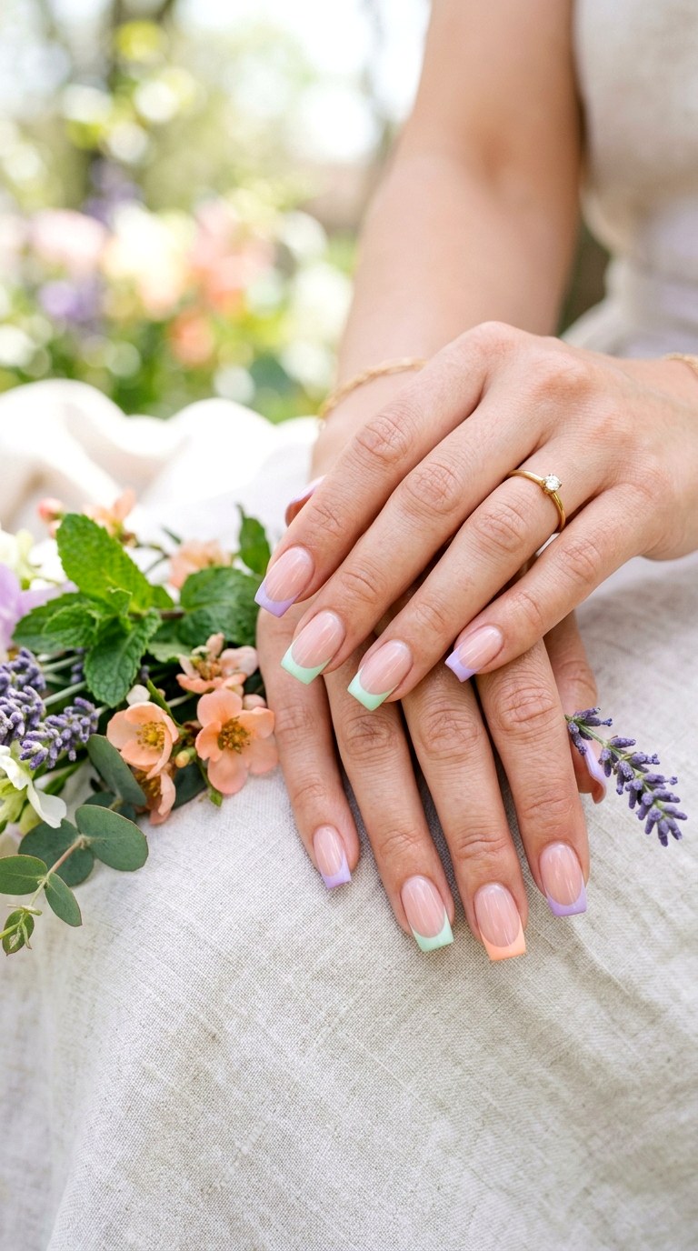 French Tips with a Twist - 22 Spring Nail Inspiration Ideas for Your Next Manicure