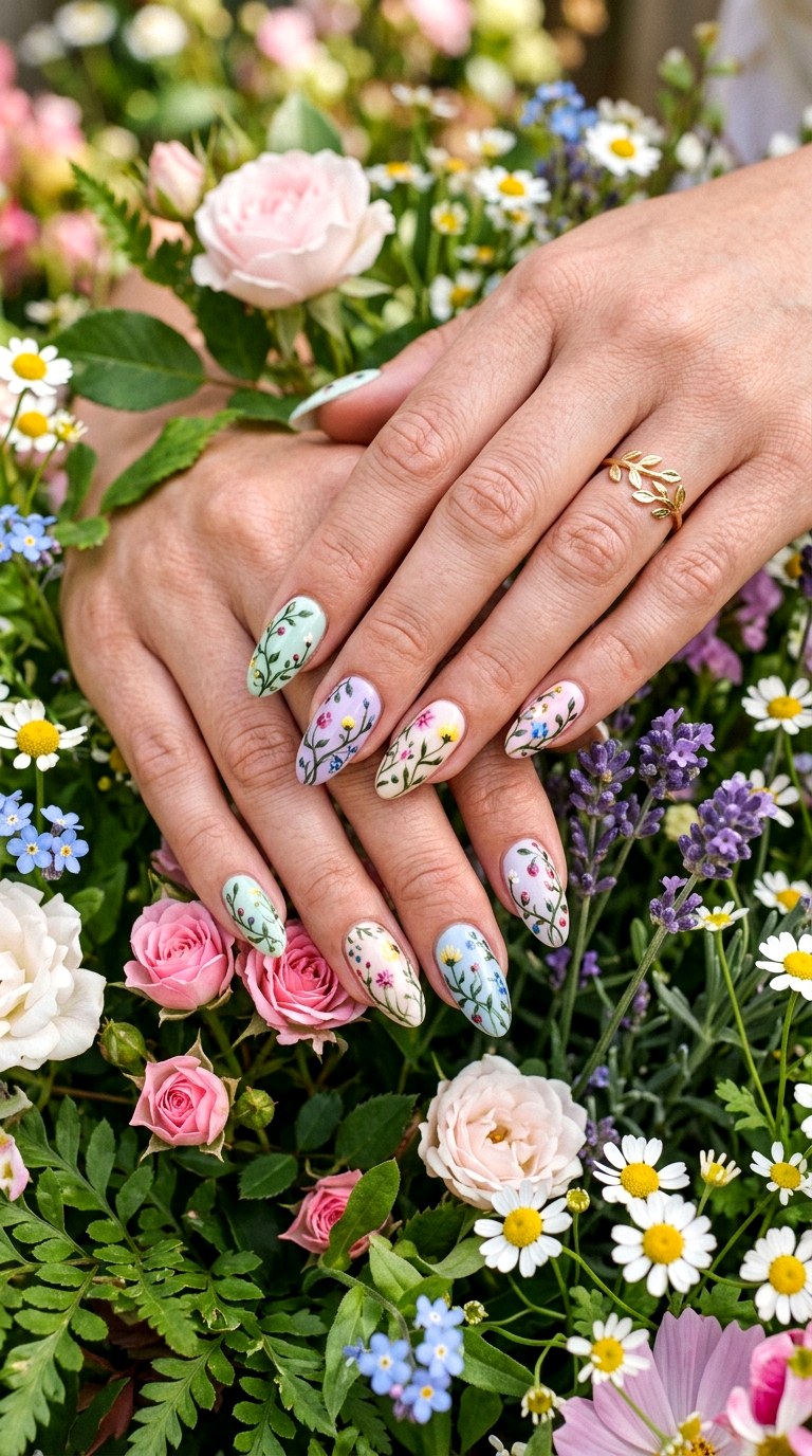 Fresh Garden Nail Art - 27 Viral Spring Nail Trends Everyone Is Obsessed With