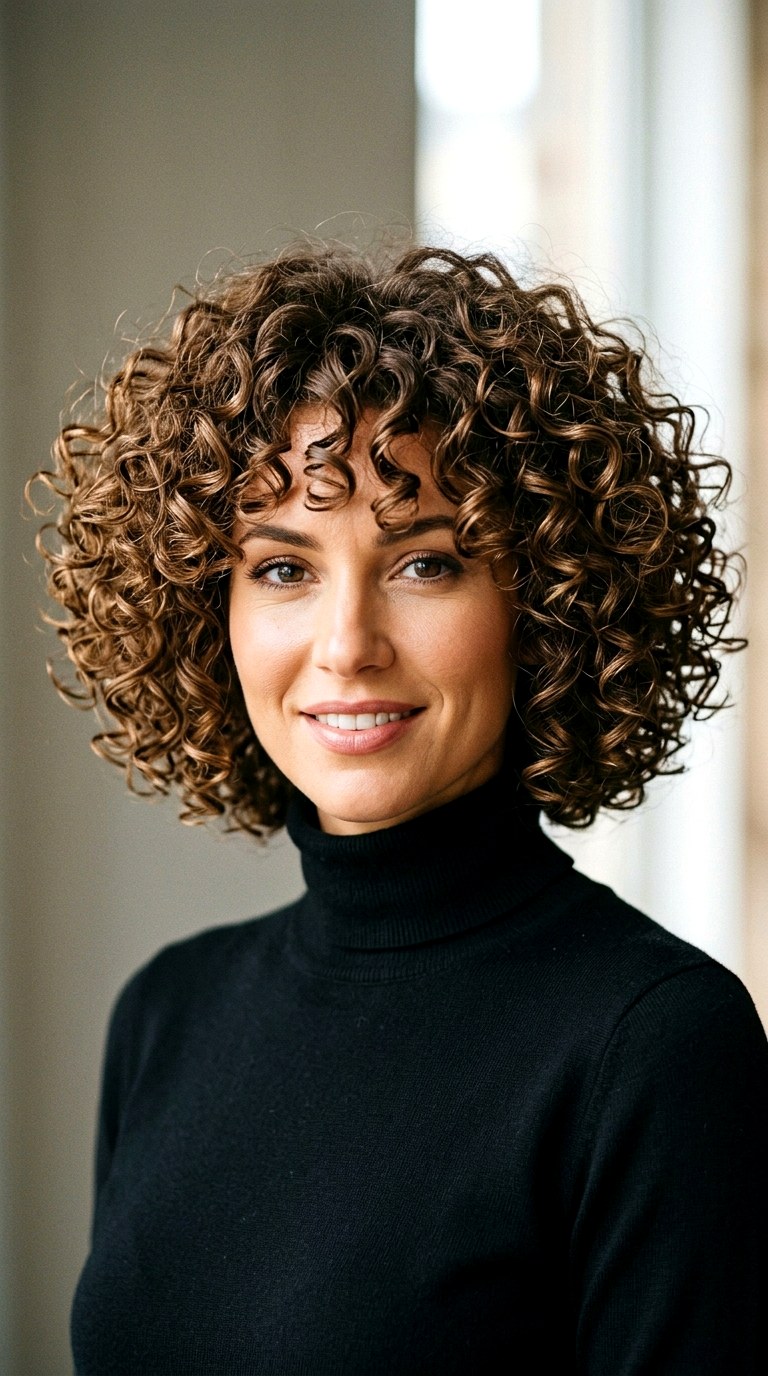 Freshened Permed Poodle Bob - 22 hairstyles for medium length hair