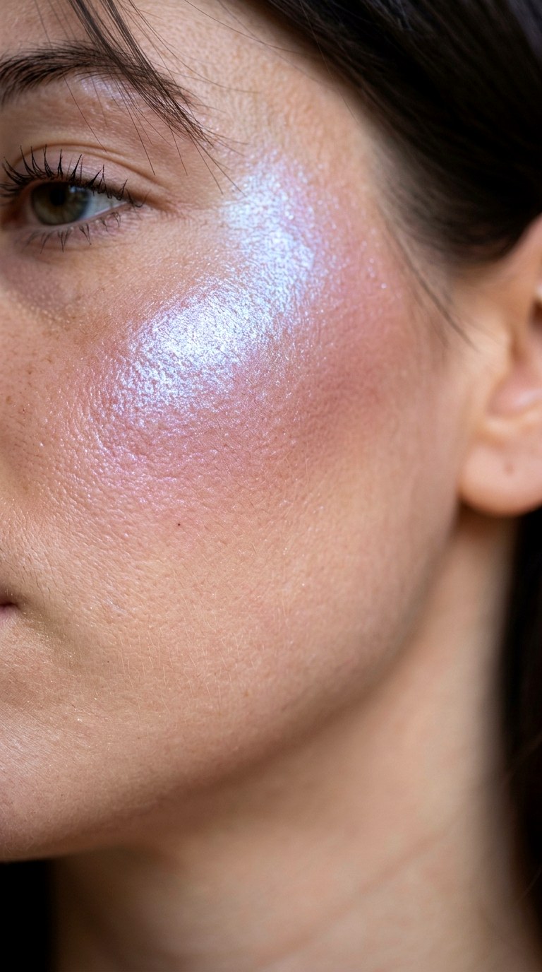 Frosted Blueberry Highlighter - 25 colorful makeup ideas