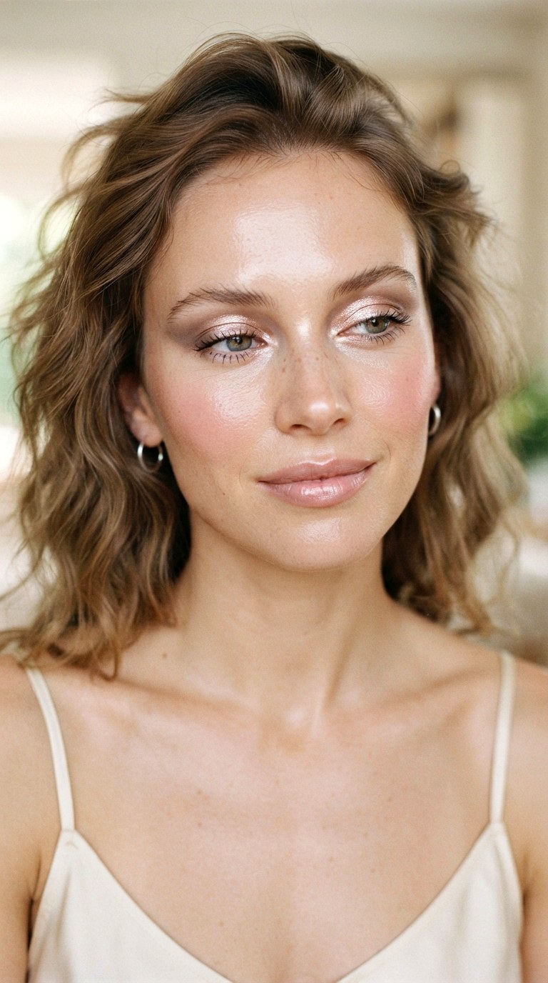 Frosted Pink Simple Natural Makeup For Delicate Romance - 30 simple natural makeup
