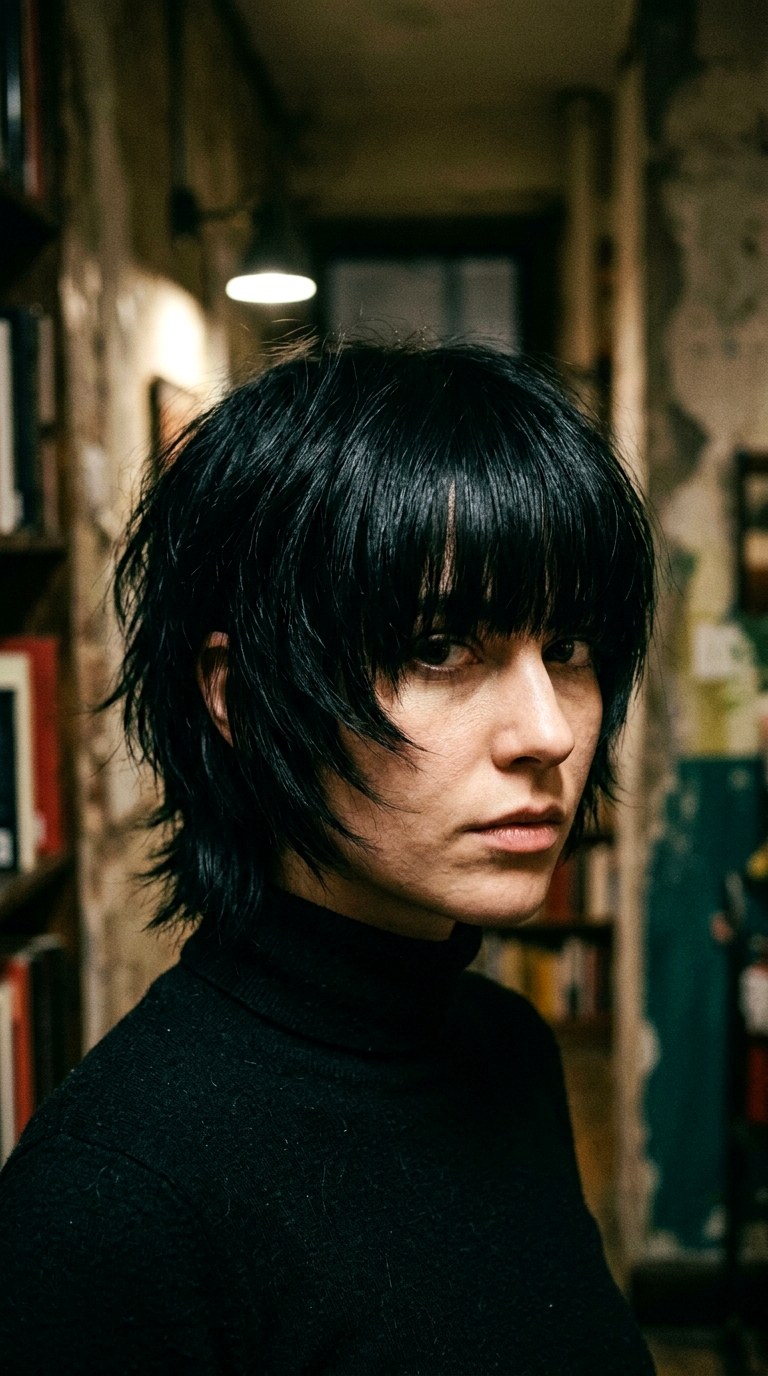 Full Fringe Face Frame - 23 Wolf Cut Short Hair