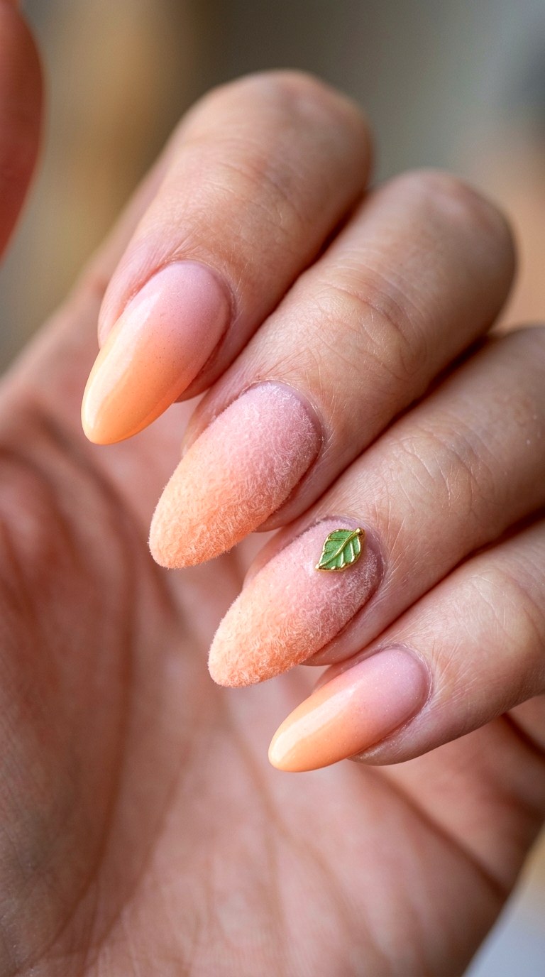 Fuzzy Peach Festival Glam - 27 Festival Spring Colorful Junk Nails