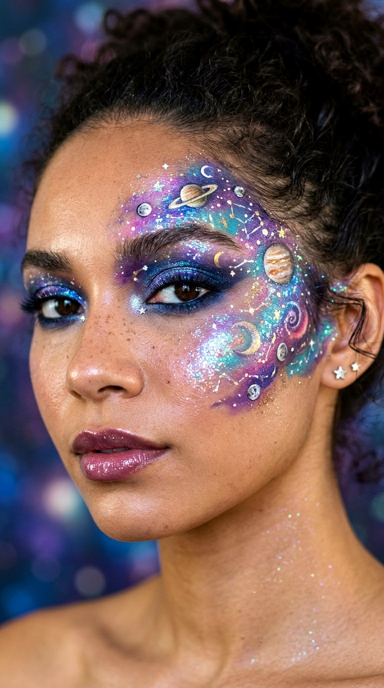 Galaxy Doodle Makeup - 23 silly makeup