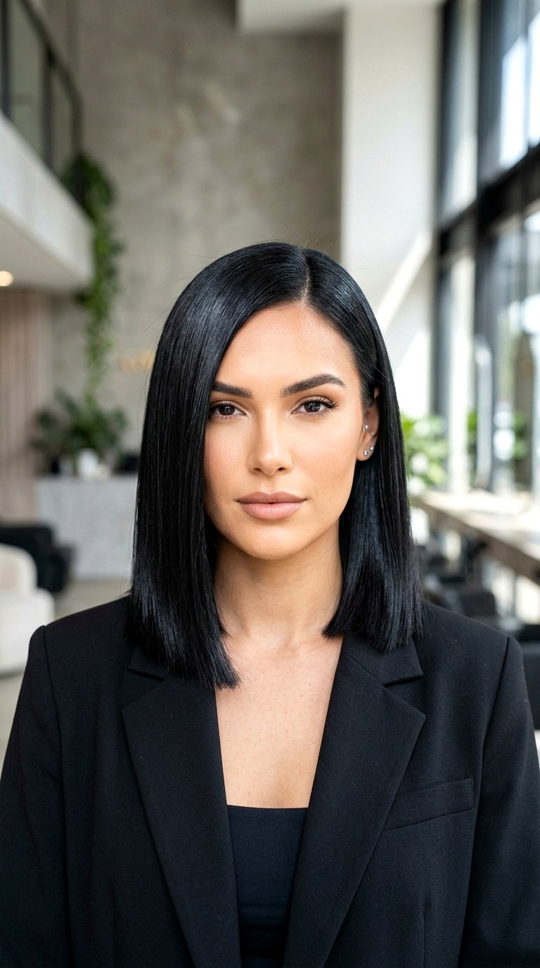 Glass Hair Medium Cut - 22 hairstyles for medium length hair