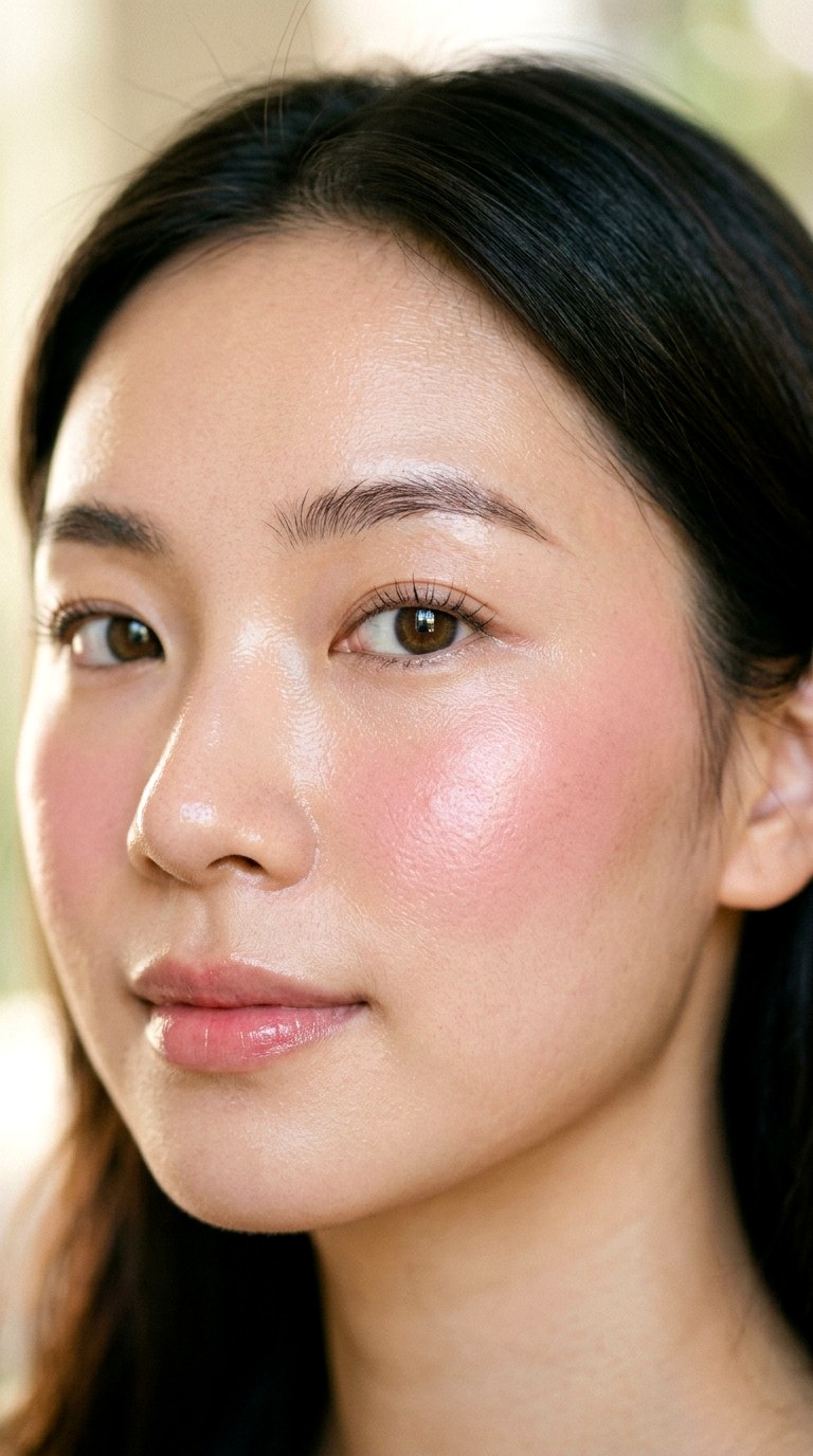 Glass Skin Blush Melt - 23 Glazed Shimmer Skin Makeup Looks for a Radiant 2026
