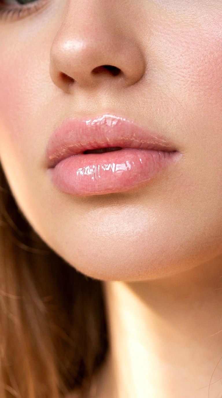 Glassy Pink Doll Lips - 27 Viral Bold Pouty Lips Makeup Trends Taking Over 2026