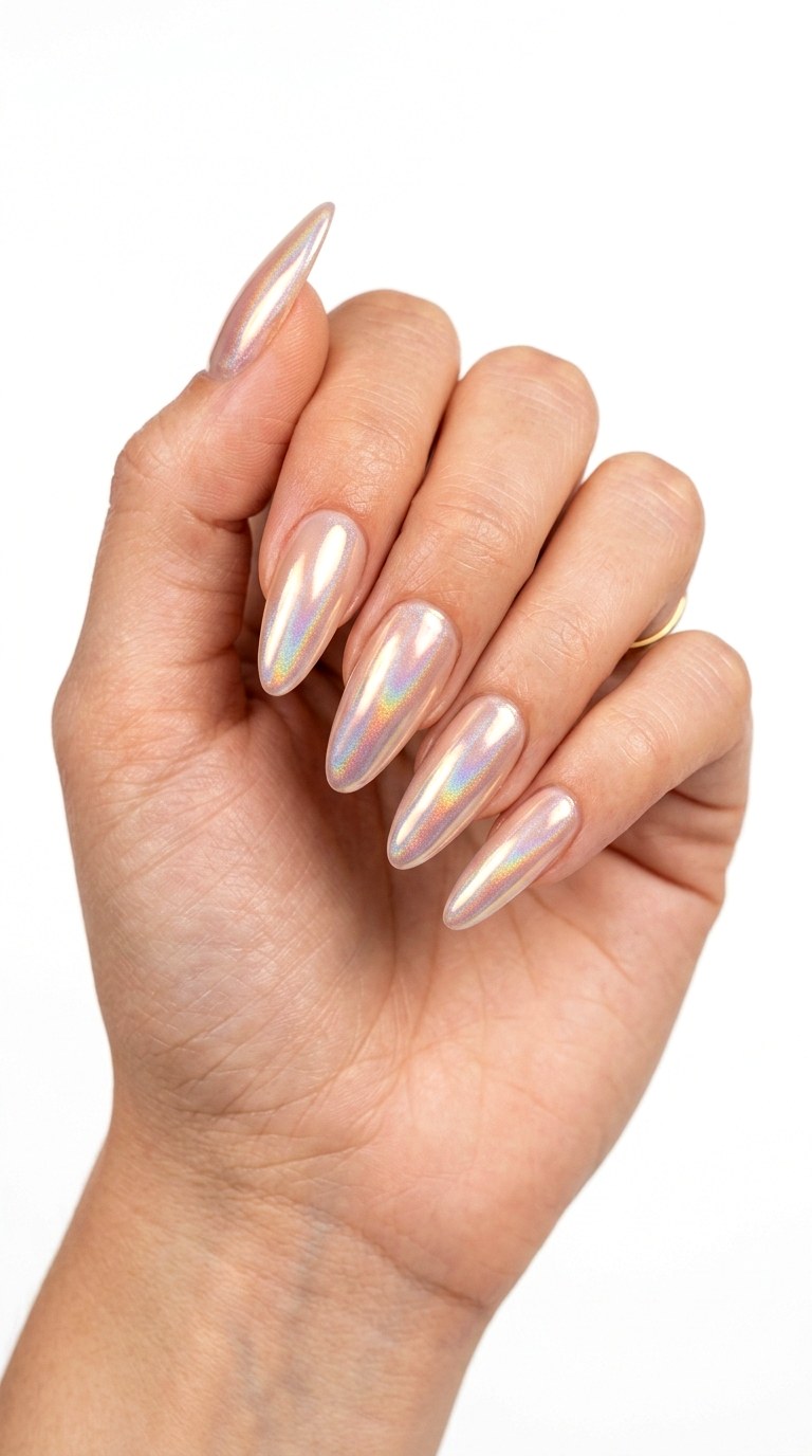 Glazed Donut Chrome Finish - 21 Long-Lasting Spring Color Street Nails