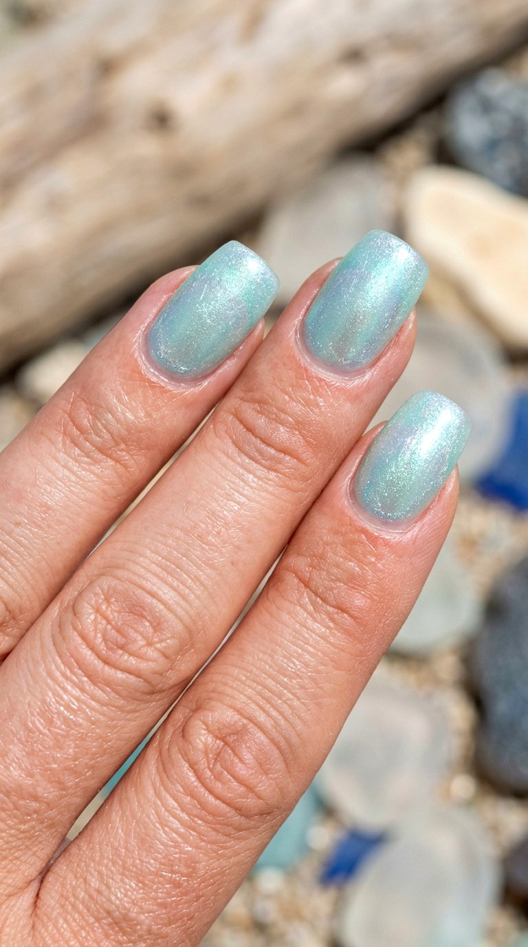 Glazed Donut Sea Glass - 29 Beach Summer Acrylic Nails