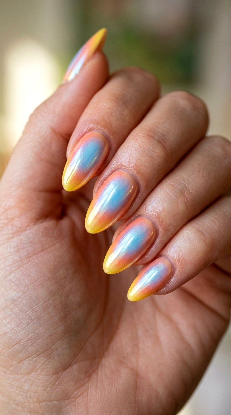 Glazed Donut Spring Aura - 27 Festival Spring Colorful Junk Nails