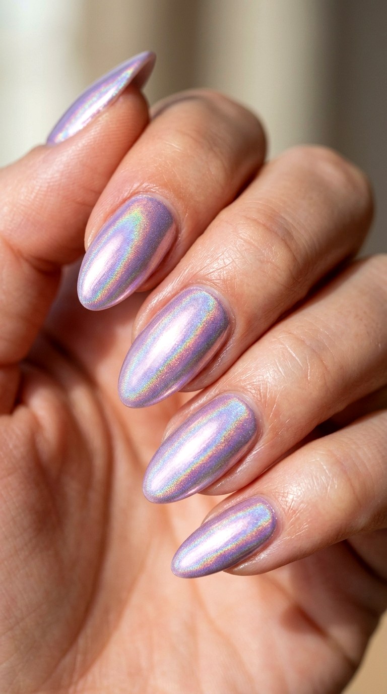 Glistening Glazed Pastel Chrome - 28 Gorgeous Spring Color Street Nails