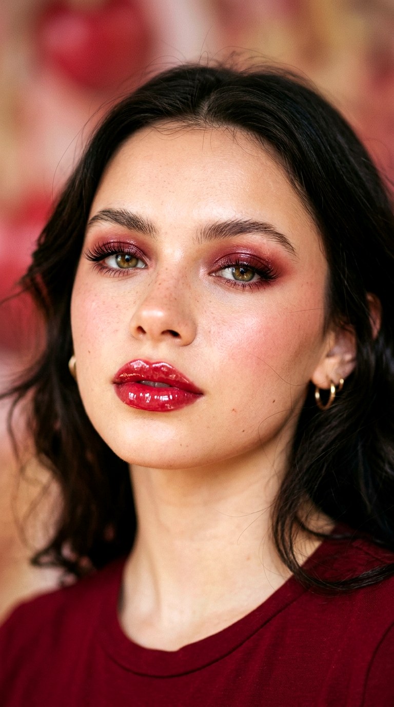Glossy Cherry Doll Makeup - 29 e girl makeup