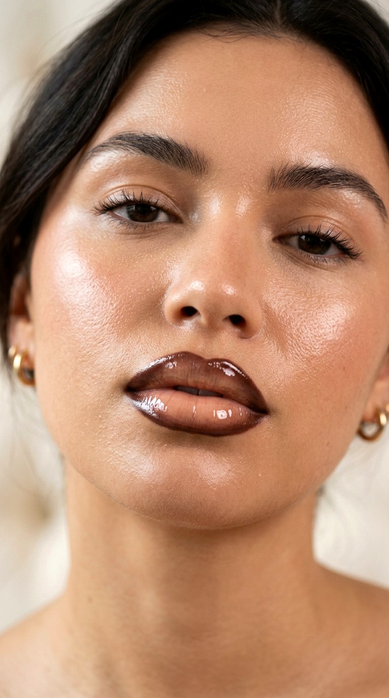 Glossy Ombre Lips - 24 Trending Lip Combos 2026