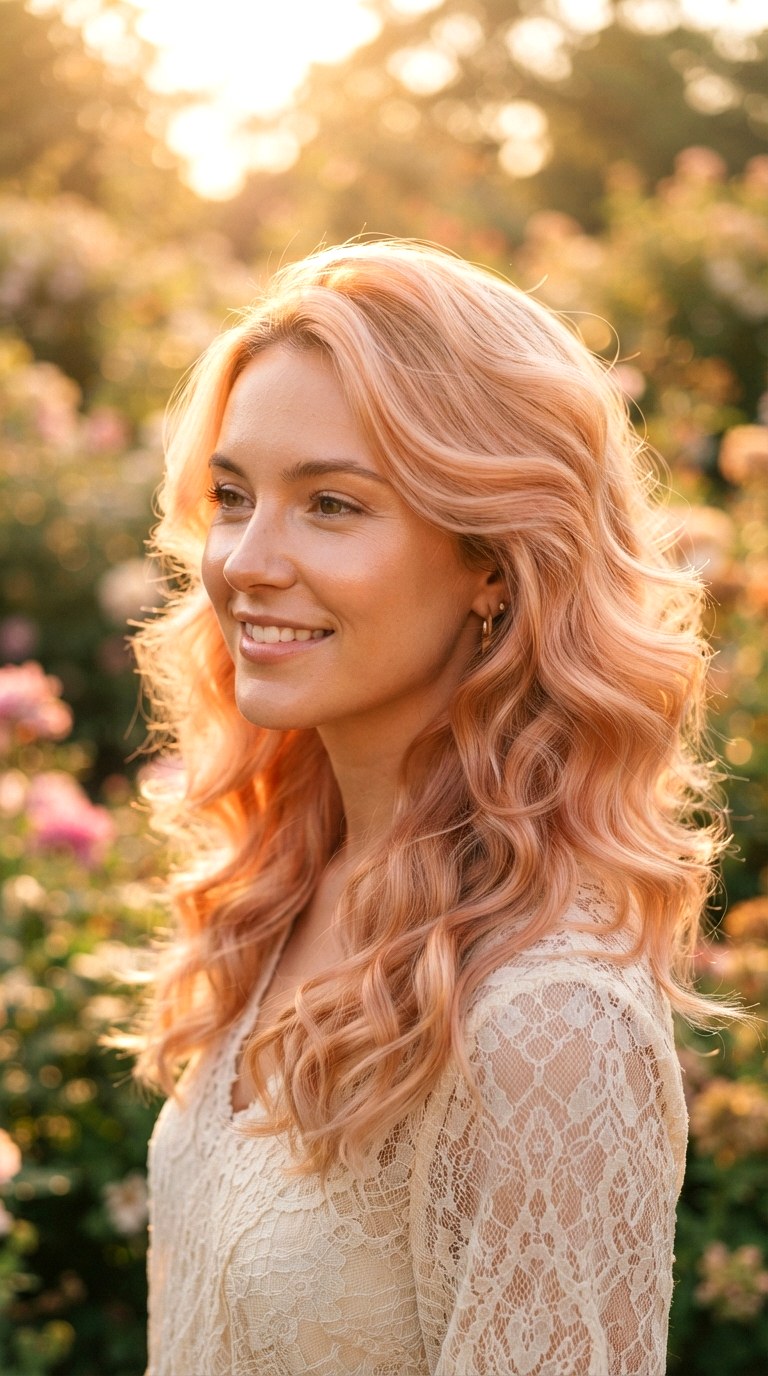 Golden Hour Peach Blonde - 22 natural dark blonde hairment