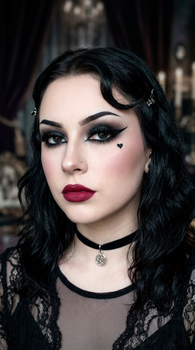 Gothic Black Heart Makeup - 29 e girl makeup