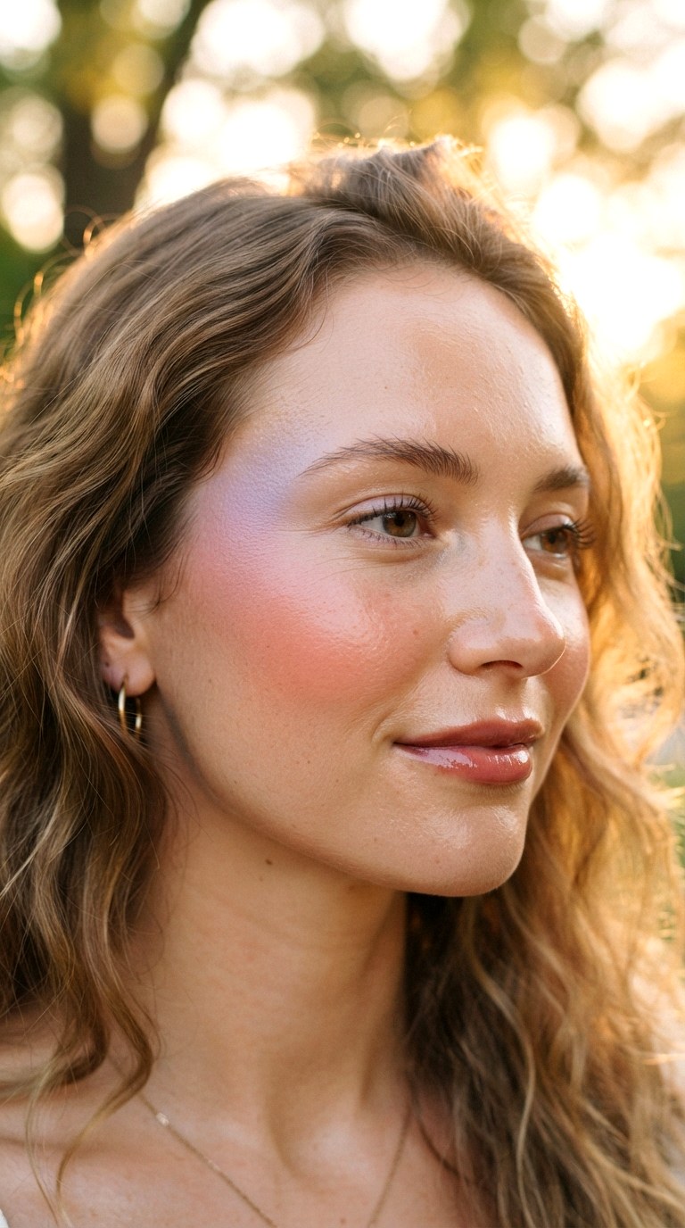 Gradient Blush Simple Natural Makeup With Sunset Draping - 30 simple natural makeup