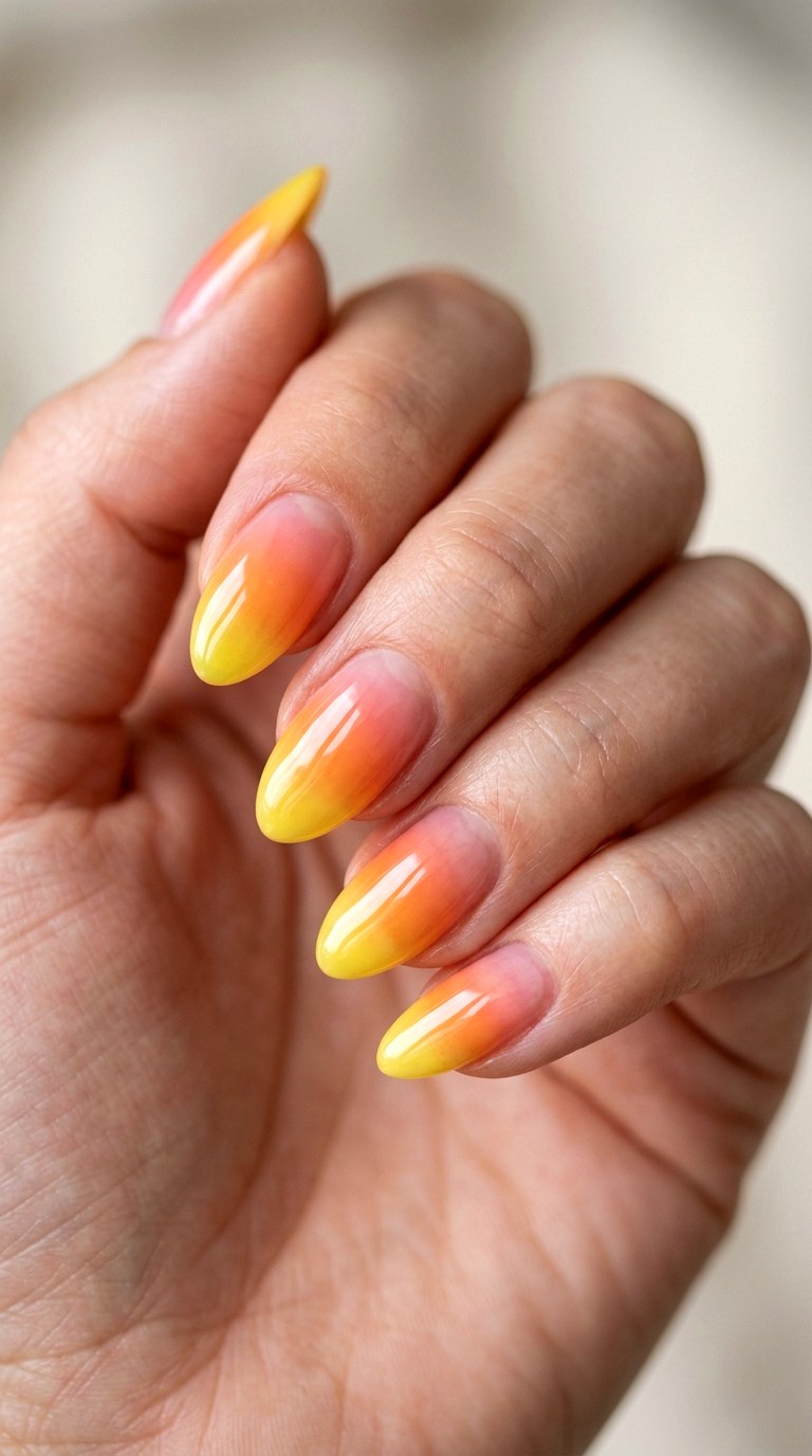 Gradient Jelly Fade - 23 Bright Spring Multicolor Nails