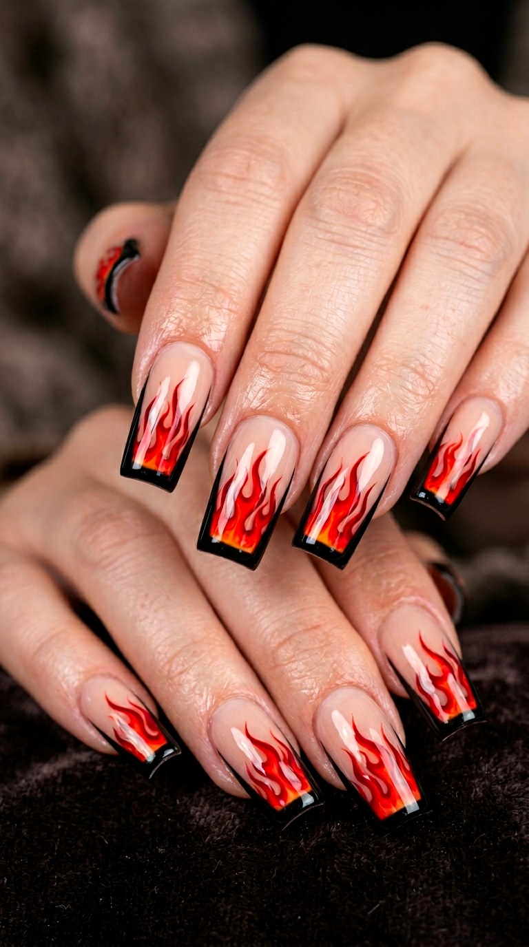 Graphic Black And Red Statement - 26 At-Home Spring Color Street Nails